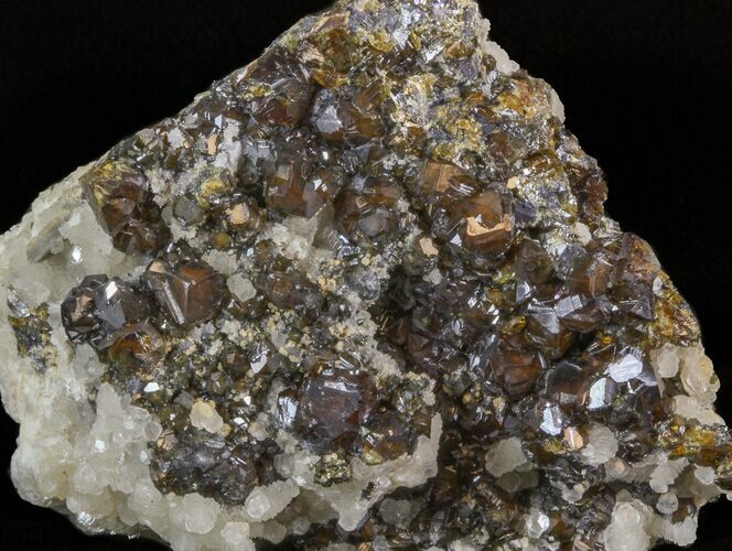 Sphalerite, Quartz, Calcite & Chalcopyrite Association - Bulgaria #41769